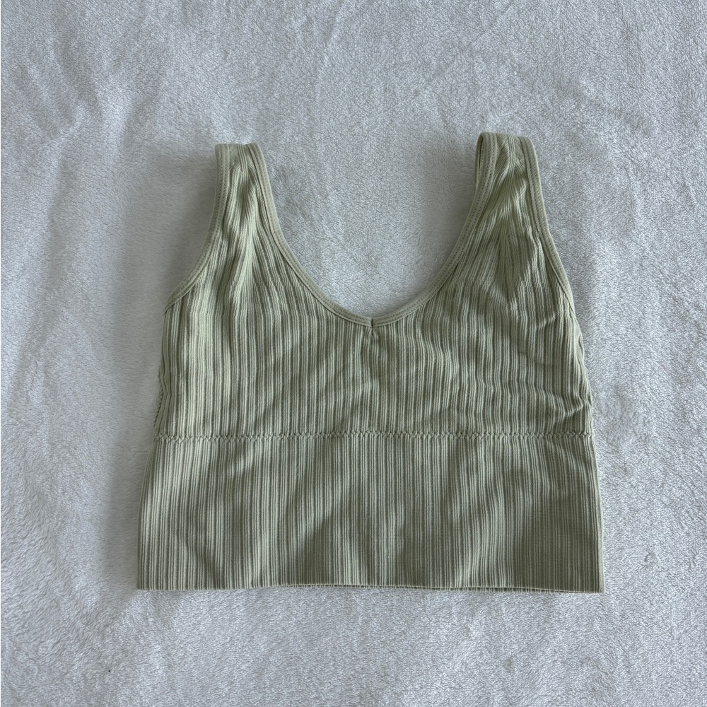 Sage green tank top Urban Outfitters
